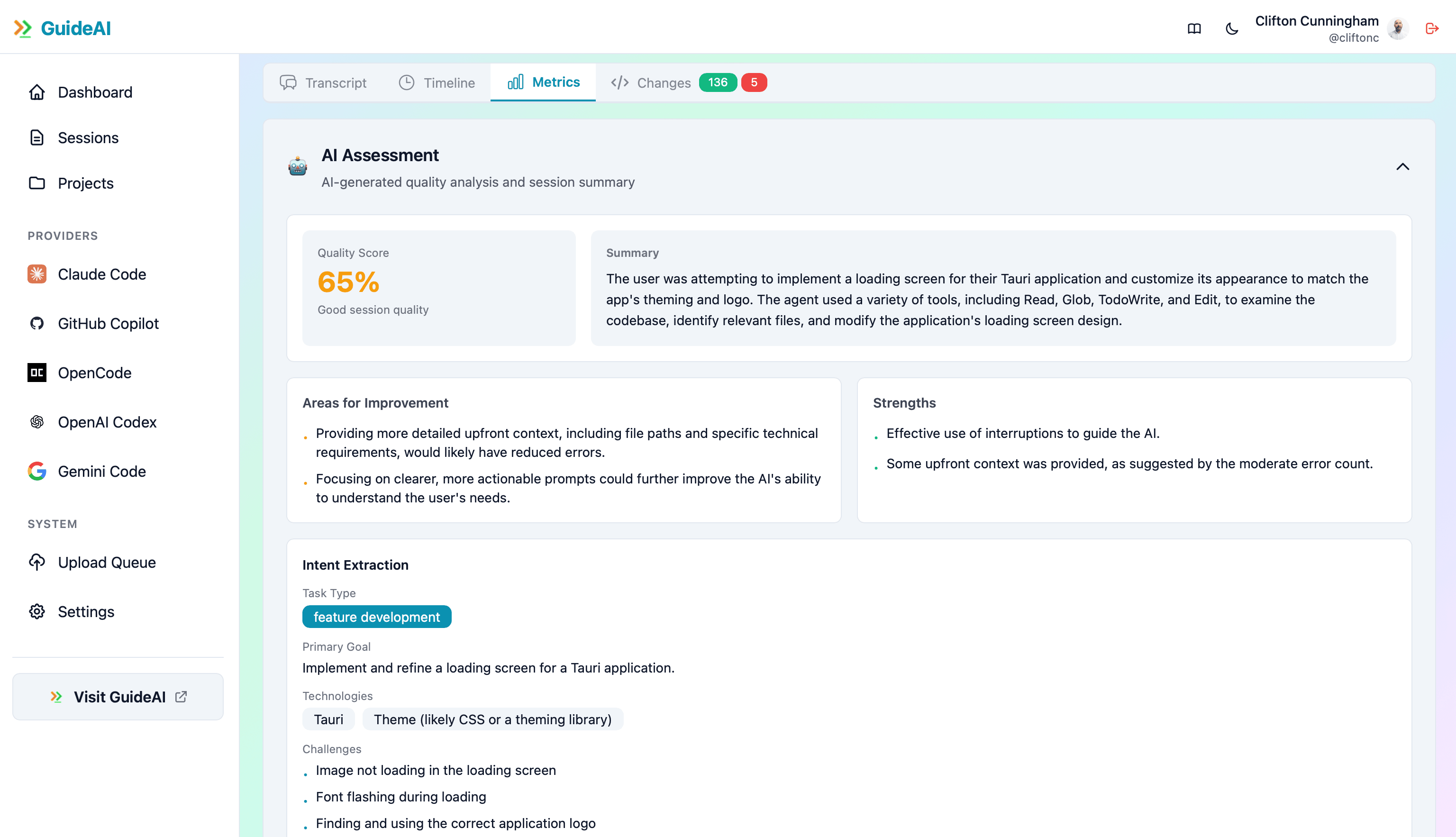 AI-Powered Session Analysis