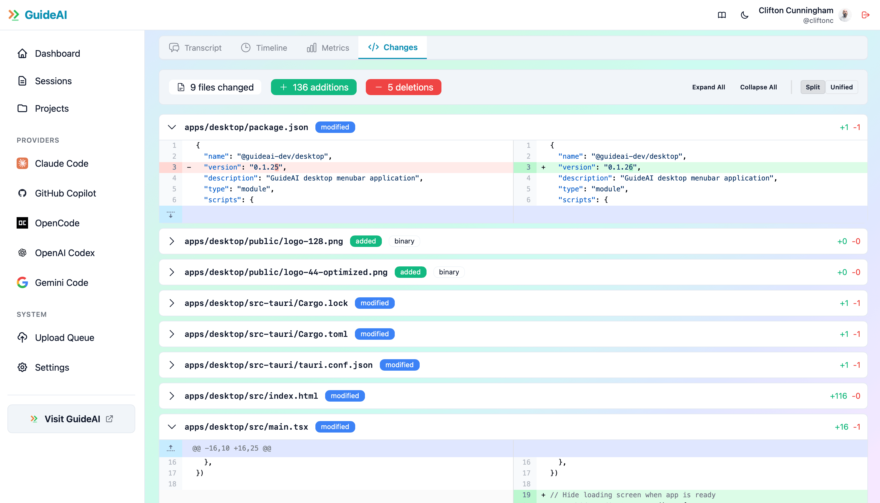 Live File Changes